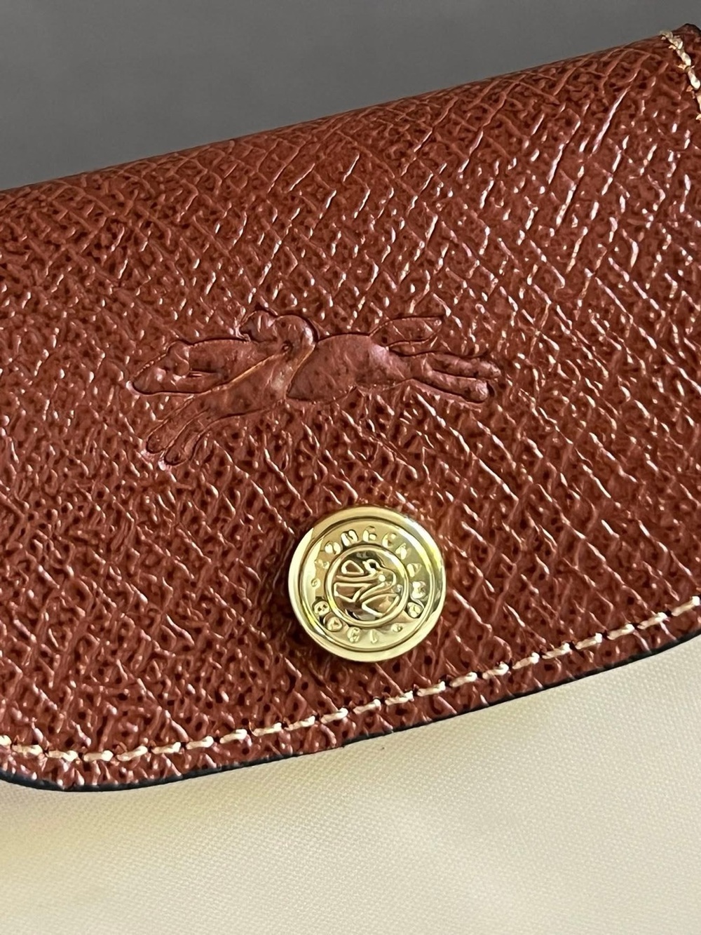 Longchamp XS Le Pliage Original Pouch with Strap - Picture 4 of 13